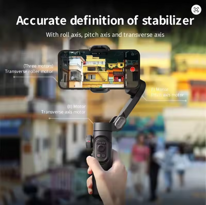AOCHUAN stabilisateur de cardan portable 3 axes SmartXE pour Smartphone pour iPhone Android AI suivi du visage TikTok Vlog