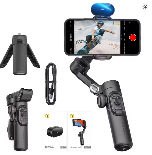 AOCHUAN stabilisateur de cardan portable 3 axes SmartXE pour Smartphone pour iPhone Android AI suivi du visage TikTok Vlog