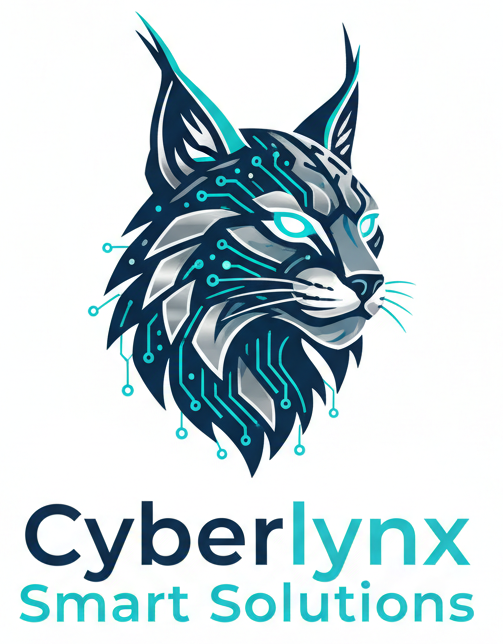 Create a unique logo, white background for Cyberlynx Smart Solutions